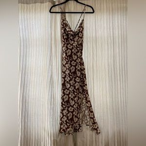 Brown and Cream floral ASTR dress